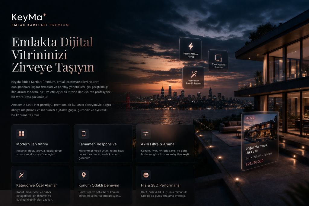 KeyMa Emlak Kartları ile Dijital Gayrimenkul Sunumunda Yeni Dönem Başladı